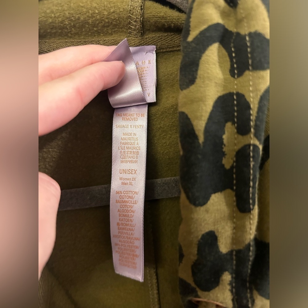 Savage X Fenty Forever Savage Jumpsuit Women’s 2X Green Hooded Pockets - Picture 5 of 7